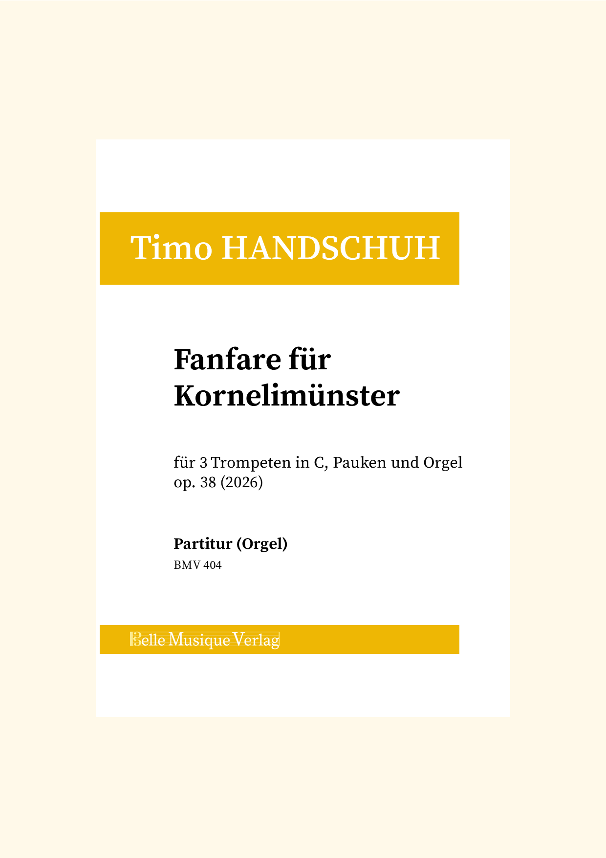 Handschuh: Fanfare für Kornelimünster